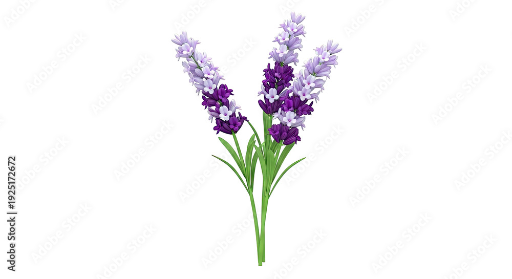 Obraz premium Bouquet of Purple Lavender Flowers