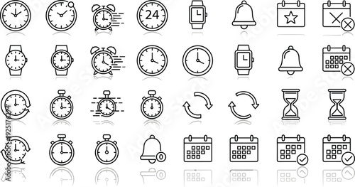 Pet Care and Veterinary Line Icons Set Animal Clinic Outline Collection
