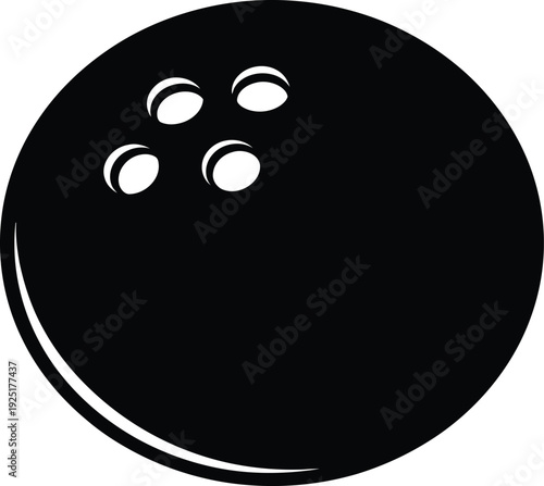 Bowling Ball Silhouette Sports Recreation Icon