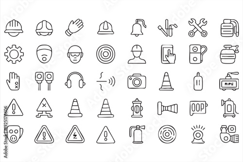 Factory safety and control minimal graphics