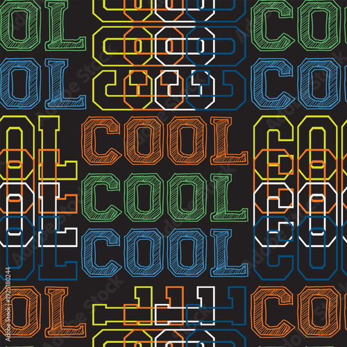 pattern for boys. Slogans, graffiti background. For children's textiles, wrapping paper, prints
