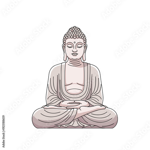 Serene Buddha statue in meditation pose, a symbol of peace and enlightenment