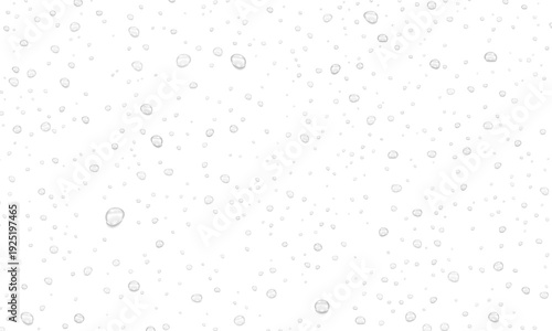 Realistic water drops. PNG drops, condensation on the window, transparent water drop. Abstract water drops, bubbles on transparent background, digital liquid design, Stock royalty free