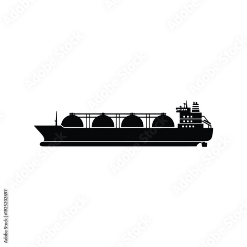 Cargo Ship Icon – Maritime Transport and Freight