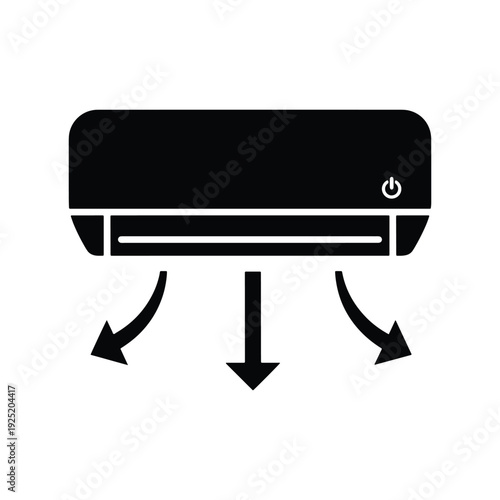 Air Conditioner Icon – HVAC System and Cooling
