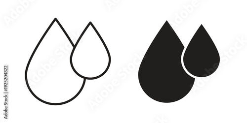 Drop icon in a simple, black and white style.