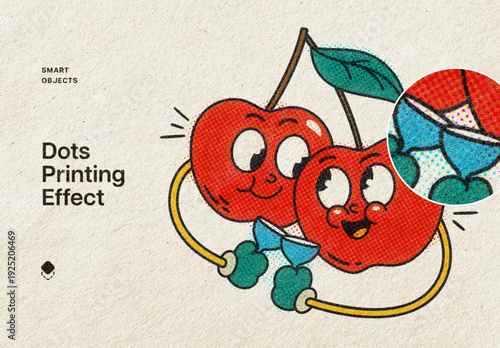 Halftone Stamp Effect Mockup