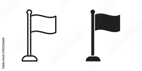 Flag icon in a simple, black and white style.