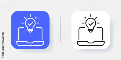 Artificial Intelligence UI Button Icon with Active and Inactive States – Modern SaaS Dashboard Interface Element