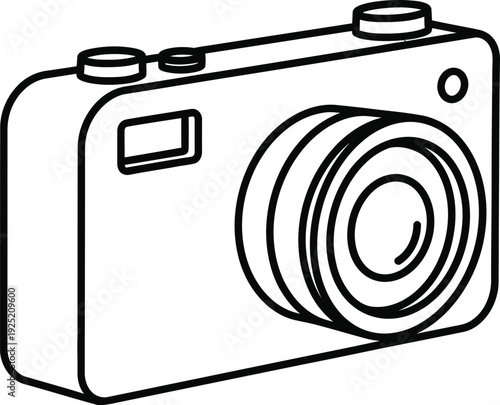 Minimalist vector file download graphic icon isolated on a plain white background Vector