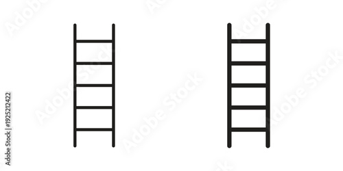 Ladder icon in a simple, black and white style.