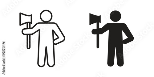 Lumberjack icon in a simple, black and white style.