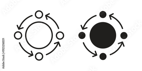 Procedure icon in a simple, black and white style.