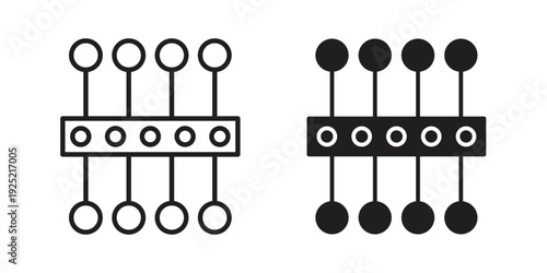 Proxy server icon in a simple, black and white style.