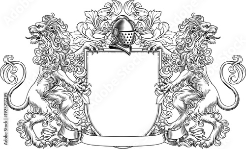 Lions coat of arms or crest...