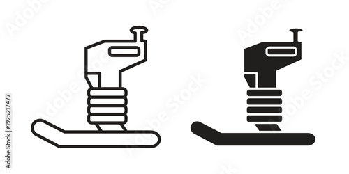 Rammer icon in a simple, black and white style.