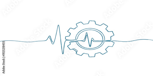 A 3d medical illustration of a stethoscope on a white background featuring a heartbeat line graph and a success arrow vector to represent a financial health concept