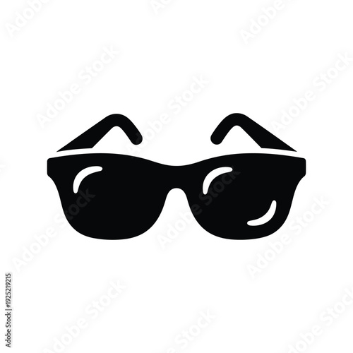Black sunglasses vector icon Vector