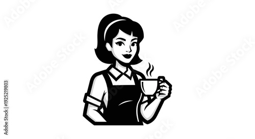 Woman Holding a Cup of Coffee.