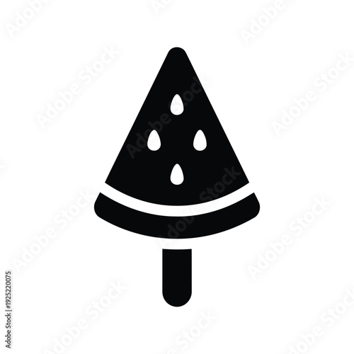 Watercolor vector icon of a freshly cut pine tree Vector