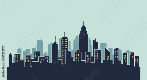 City skyline vector illustration
