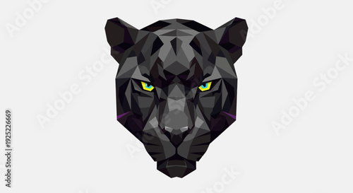 Black Panther Head Closeup Face.