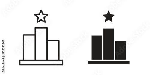 Competition icon outline vector set. icon vector isolated on white background. EPS 10