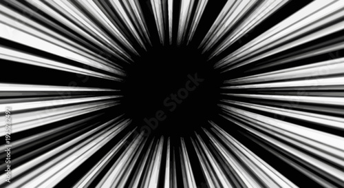 abstract black hole, speed lines, radial blur background