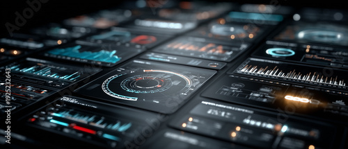 AI-powered threat monitoring dashboard with data visualizations.