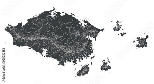 bali island map, indonesia, geography, travel destination