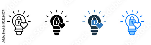 Intellectual Property icon multiple style 