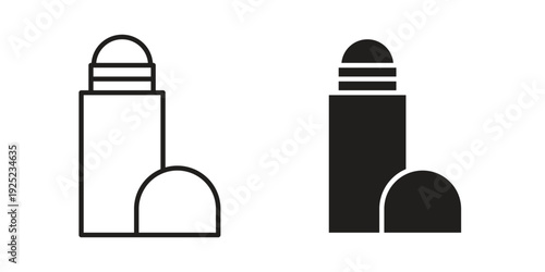 deodorant icon outline vector set. icon vector isolated on white background. EPS 10