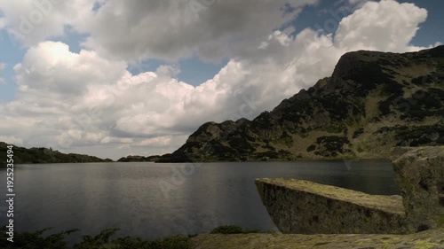 Beautiful landscape in Pirin mountain, Bulgaria, time lapse.