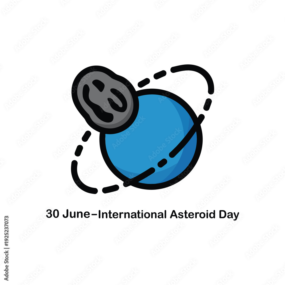 Obraz premium International Asteroid Day Planet