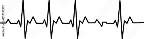 An illustration of a heart rate monitor displaying a steady heartbeat pattern