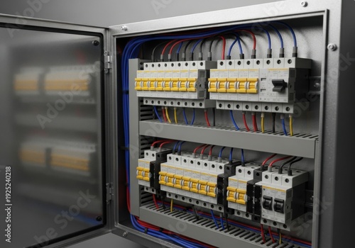 Electrical Control Panel with Circuit Breakers Ensuring Power Distribution and Safety for Modern Industrial and Residential Applications – Reliable Energy Management Solutions