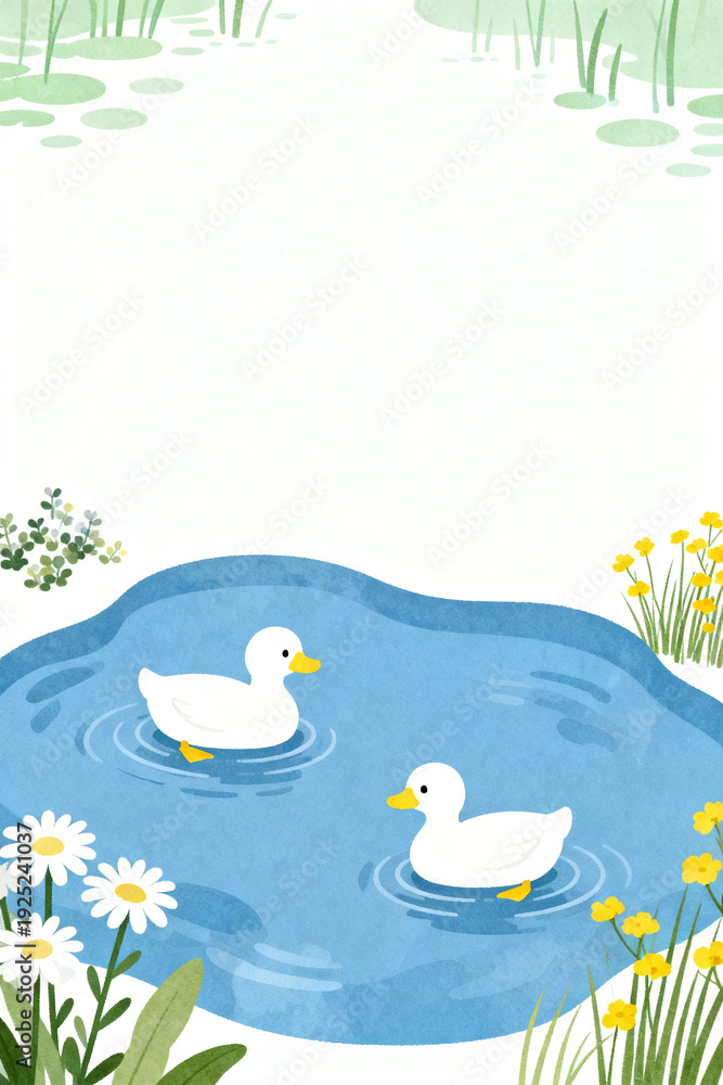 Obraz premium ducks on the lake