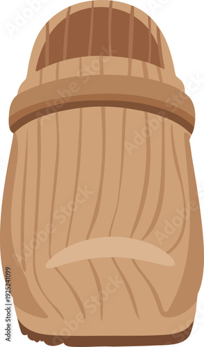 Wooden Barrel Container Illustration