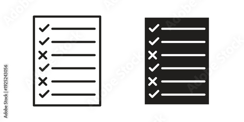 Guidelines icon outline vector set. icon vector isolated on white background. EPS 10