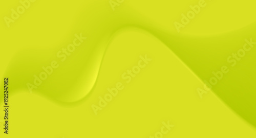 Abstract bright green smooth wave minimal elegant background. Vector design