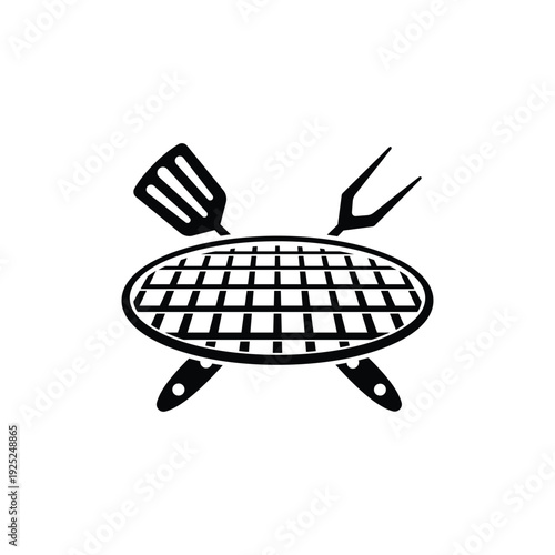 bbq grill logo icon