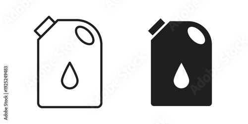 Oil can icon outline vector set. icon vector isolated on white background. EPS 10
