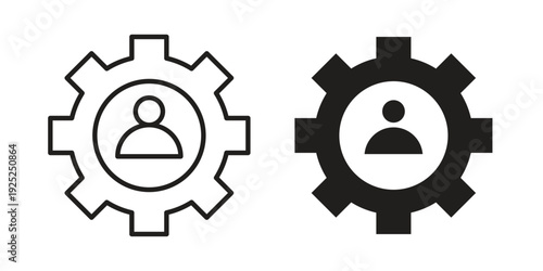 Personal development icon outline vector set. icon vector isolated on white background. EPS 10