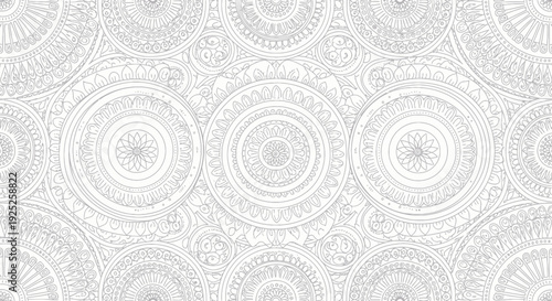 Seamless mandala pattern background with ethnic ornament