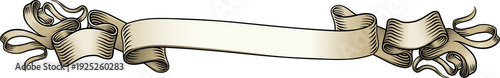 A scroll or banner ribbon p...