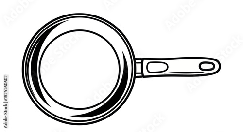 Simple illustration of a frying pan