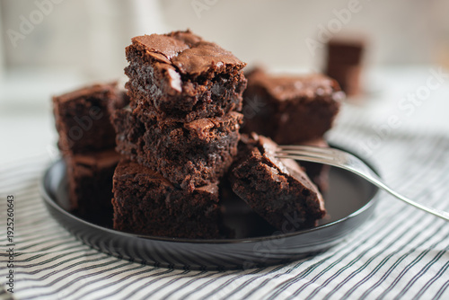 Wallpaper Mural Delicious chocolate fudge brownie  Torontodigital.ca