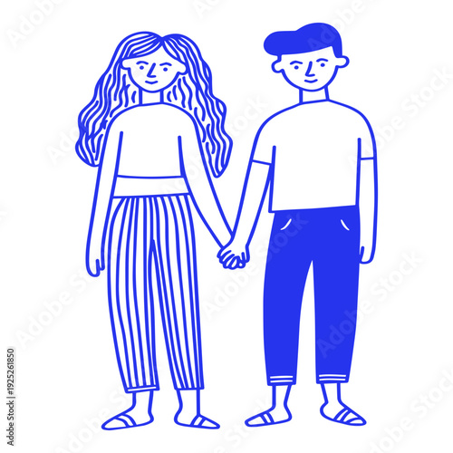 Couple Doodle Illustration