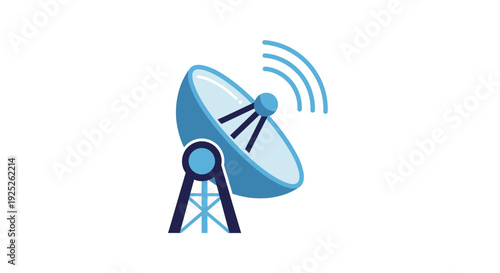 Satellite Dish Antenna Telecommunications Equipment.