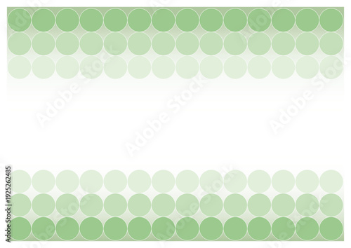 丸を基調としたシンプルな背景素材_グリーン